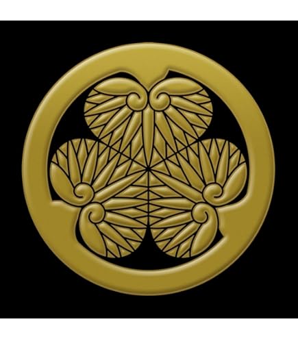 Amazon.co.jp: 戦国武将 家紋 蒔絵シール 家紋ステッカー「徳川